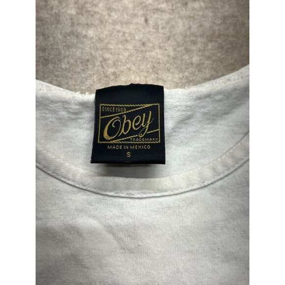 Obey Propaganda White Streetwear Tank Top Size Women's Large - Picture 4 of 8